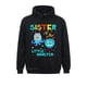 thumbnail image 2 of Sudadera con capucha de la hermana del pequeño monstruo, sudaderas familiares con capucha de High Street, sudaderas para el día del padre, ropa de diseño para hombres, 2 of 4