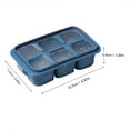 wozhidaoke freezer ice cube tray with lid and storage box easy release