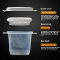 thumbnail image 5 of Rice Container Rice Container Microwave Rice Cooker Plastic Microwave Pressure Cooker with Locking Lid Instant Fast Cookware for Cooking Steaming Yellow Mini Rice Cooker Mini Rice Cooker, 5 of 9