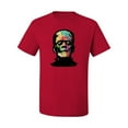 thumbnail image 2 of Wild Bobby, Colorful Technicolor Rainbow Frankenstein Face, Pop Culture, Men Graphic Tees, Red, 4XL, 2 of 3