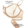 thumbnail image 4 of Women's Sheer Strapless Bras Mesh Sexy Unlined Plus Size See Through Underwire Bra, 4 of 6