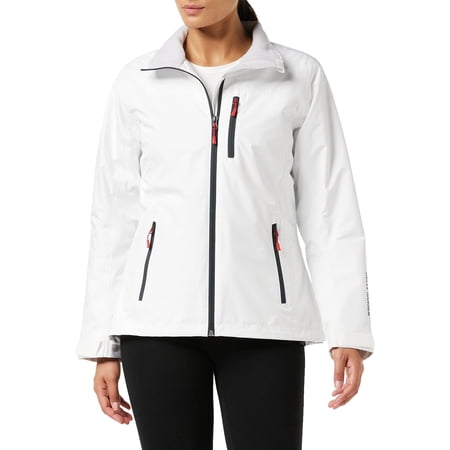 Helly-Hansen Women's Crew Midlayer Waterproof Windproof Sailing Jacket White 5XL
