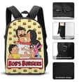 thumbnail image 3 of Bob's Burgers Backpack With Lunch Bag Pencil Bag 3D Printing Cartoon Backpacks Set Casual Daypacks Bag Large Capacity 3 Piece Backpack Set, 3 of 8