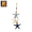 A#001, variant on Vintage Wooden Fish Hanging Decor,Coastal Decor, LED Lighted Coastal Nautical Wall Decor & Home Decor,Perfect Ocean Themed Decor,Farmhouse Beach Cottage Wall Ornament(with Light)-Starfish