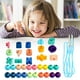 thumbnail image 1 of Xihbxyly Juego de Cuentas con Cuentas de Colores Brillantes y Cuerda para Atar, Rompecabezas para Educación Temprana, Divertido y Estimulante Aprendizaje, Portátil y Fácil de Jugar, Material de Mader, 1 of 5