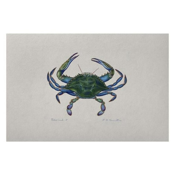 Betsydrake DM005G 30 x 50 in. Male Crab Door Mat