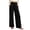 Black, variant on Wide Leg Pants for Women Casual High Waisted Corduroy Textured Business Comfy Daily Fall Streetwear Pants(Small,White)