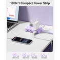 thumbnail image 5 of ORICO 10-in-1 Desktop Power Strip, Upgraded USB C Charging Station with GaN Technology, 6 AC Outlets, 4 USB Ports (2 USB C, 20W PD), Surge Protector, Flat Plug, 5 Colors – For Home Office Dorm(15FT), 5 of 8