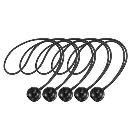 

Uxcell 250mm/10 Inch Ball Cords Elastic String Tarp Straps for Camping Tent Black 25 Pack