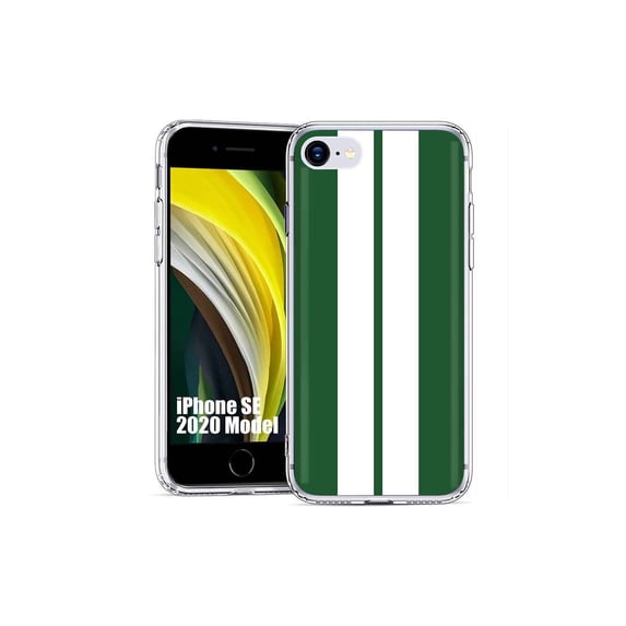 TalkingCase Slim Phone Case Cover Compatible for Apple iPhone SE 2022/3rd/2020/8/7, Racing Stripe 13 Print, USA