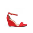 thumbnail image 2 of Fahrenheit Women's Mid Heel Wedge Sandals, 2 of 3