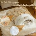 thumbnail image 6 of Cat Sleeping Bag for Indoor Cats，Soft Plush Cat Sack with Washable，Cozy Cat Bed Cave,Pet Hideway Tunnel Cave Sleeping Bag,Pet Mat Self Warming Burrow Cat Bed for Cats and Small Dog (Yellow, 18×14in), 6 of 7