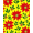 Yellow, Pattern 4, variant on ODIKA 4x6 Machine Washable Non-Slip Area Rug, North Pole Magic Snowflake Accent Throw Elegant Print High Traffic Rug with Pad, Red, 611213