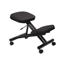 Nicer Furniture Ergonomic Kneeling Chair Steel frame Knee Stool in Black Fabric