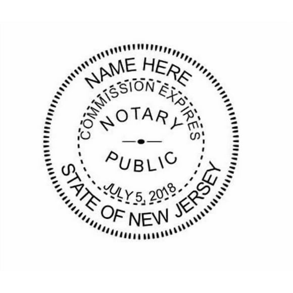 New IMPRUE Self-Inking Round Notary Seal Rubber Stamp - New York
