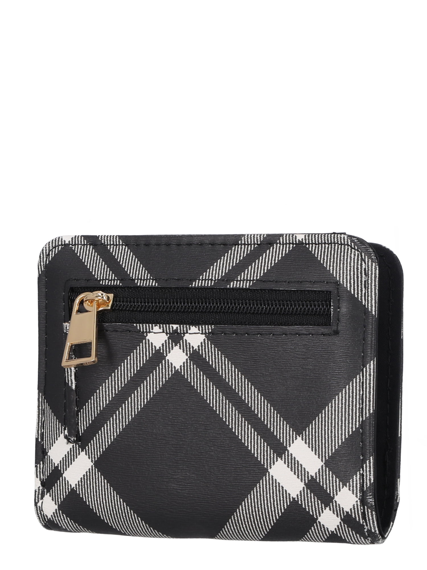 Time and Tru Women's Sharon Two Fold Wallet,  Plaid