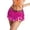 Hot Pink, variant on Women's Tennis Skirts Summer Boho Fringe Skirt Sequin Tassel Belly Dance Scarf Party Belts For Women Girls Pink One Size