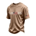 thumbnail image 2 of JESUS SAVES 1776-2026 Patriotic T-Shirt for Men - Vintage Washed Crew Neck Short Sleeve Tee - Independence Day 250th Anniversary Graphic Shirt Coffee M, 2 of 4