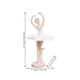 thumbnail image 4 of Reloj de pared con forma de gata bailarina, ideal para cocina, oficina o estudio. Escultura única de resina de una niña, decoración para el hogar., 4 of 8