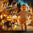 thumbnail image 5 of Halloween Animated Pumpkin Decor - LED Light-Up Dancing Robot with Spooky Sounds & Funny Motion Halloween Tabletop Prop for Indoor Festive Displays, 5 of 7