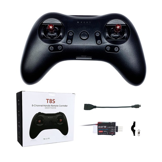 Reemplazo para Radiolink T8S 8CH Mini RC Transmisor R8FM Receptor 2.4G Radio Remote Handle Gamepad Controller Jumpingount EL1079-00B