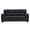 Black, variant on 3-Seater Sofa, Green Upholstered Couch, Modern Living Room Furniture, Textured Fabric Sofa, Minimalist Settee, Comfortable Armchair, Sturdy Frame Sofa