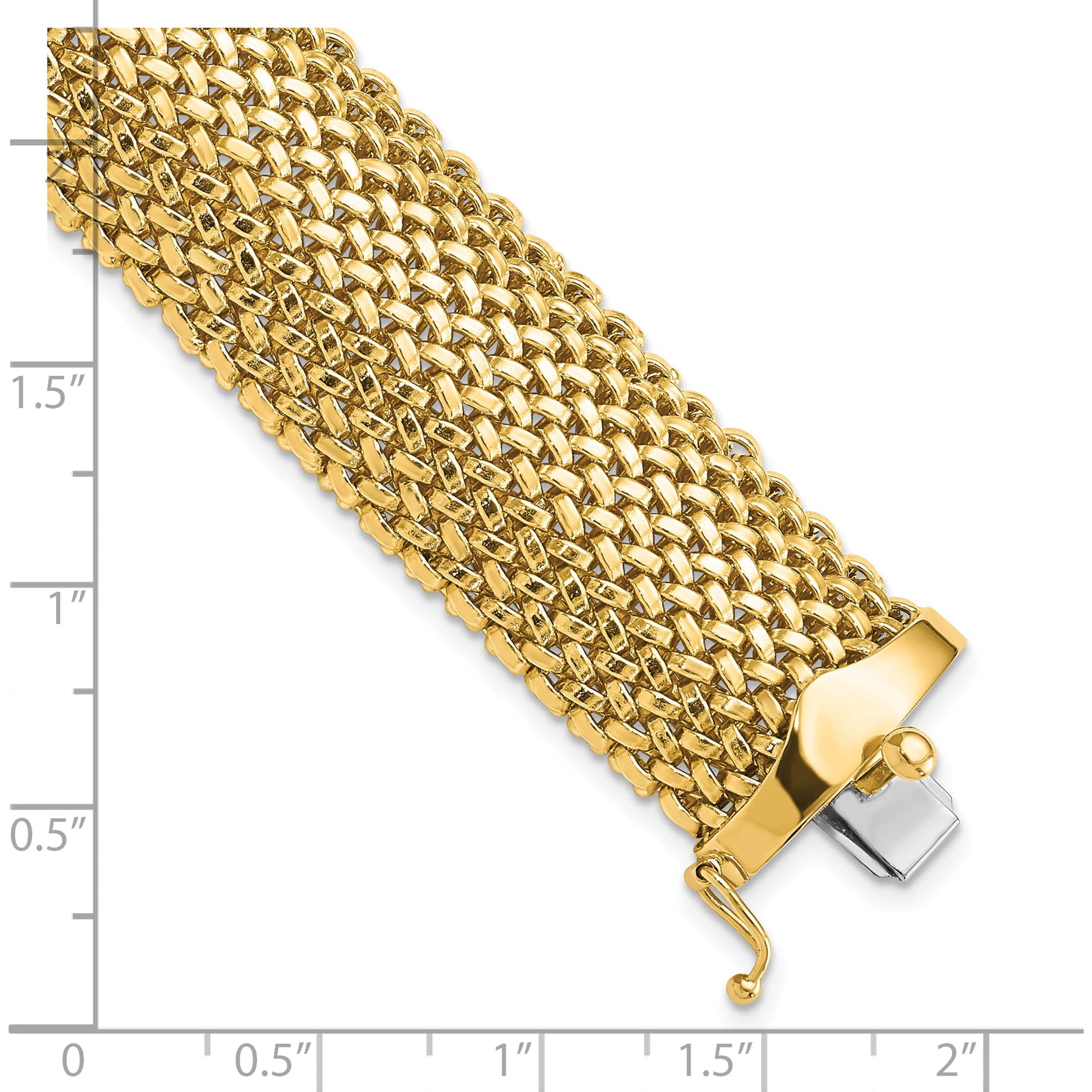 Gold mesh shop bracelet