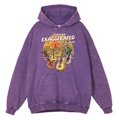 thumbnail image 3 of Sudadera con capucha para hombre, estilo retro, desgastado, lavado, una guitarra exagerada, suave, estilo hip hop, holgada, 100 % algodón, ropa de gran tamaño, 3 of 4