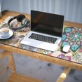 thumbnail image 3 of Long Mouse Pads for Desk,Pioneer Flower Floral Print Pattern Desk Mats on Top Of Desks, Desk Mouse Pad Extra Large with 3mm Non-Slip Base and Stitched Edge for Gaming,Office,Work,Home 35.4"x15.7", 3 of 6