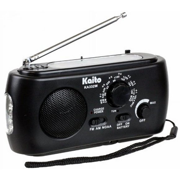 Manivela solar AM/FM NOAA Weather Kaito KA3