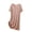 Khaki, variant on Fancifize Nightgown for Women Crewneck Short Sleeve Pajama Dress Ladies Casual Loose Print Nightshirts