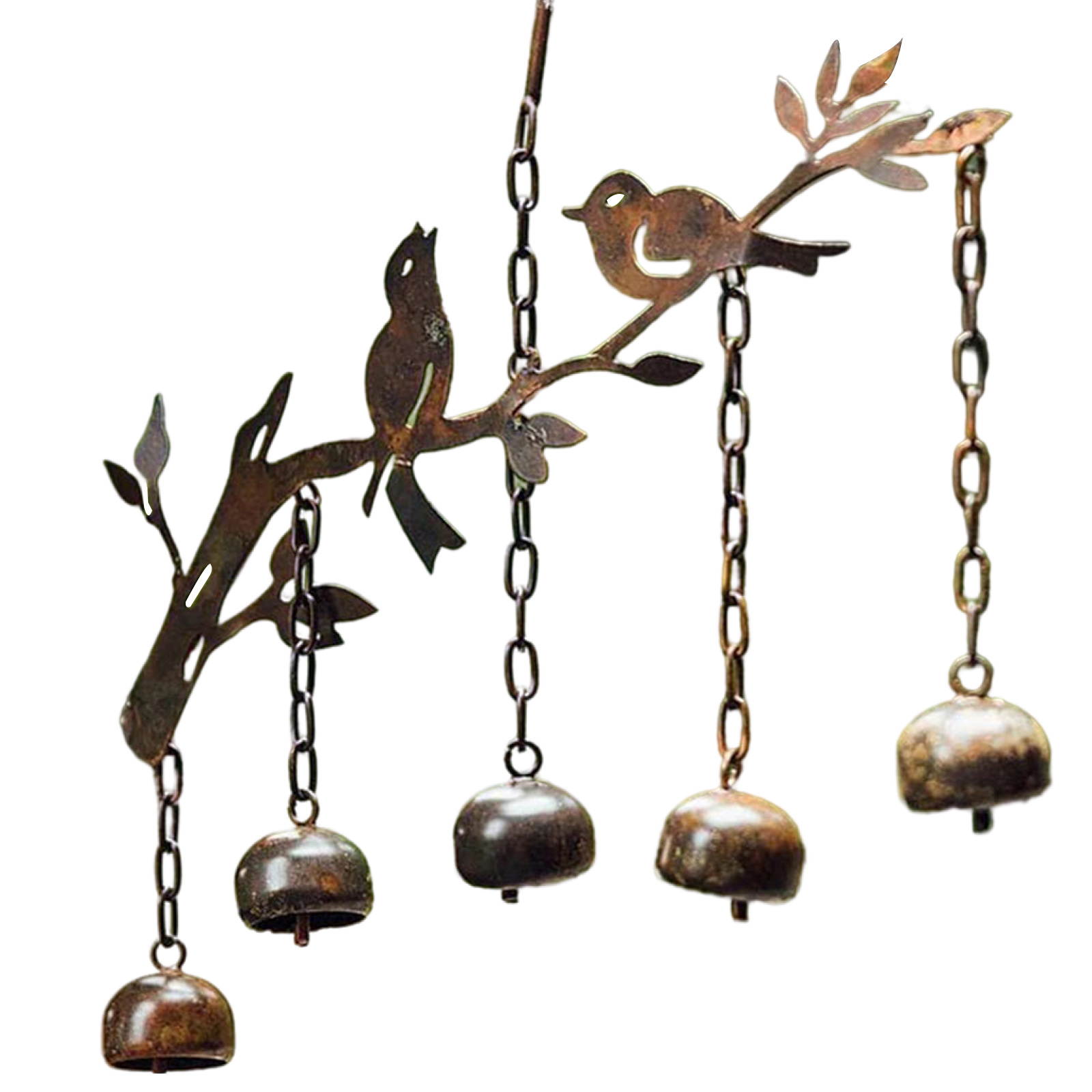Outdoor Garden Wrought Iron Bird Wind Chime Metal Crafts Metal Pendant