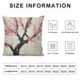thumbnail image 5 of Creowell  Flower Pillow Case,Japanese Cherry Tree Blossom Cushion Cover Square Standard Home Decorative for Men/Women Pink, 5 of 5