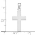 thumbnail image 2 of FJC Finejewelers 14 kt White Gold Polished Cross Charm 30 x 15mm, 2 of 4