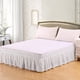 thumbnail image 4 of Injueey Faldas de cama elegantes de poliéster, duraderas y fáciles de limpiar alrededor de la sábana con cenefa de cama Juegos de cama Negro Rey de EE. UU. 78 x 80 pulgadas, 4 of 6