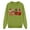 Green, variant on Girls Sweatshirts Crew Neck Trendy Long Sleeve Sun Shirts Embroidered Pullover Athletic Tops Back To School Outfit Fall Casual Clothes
