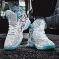 thumbnail image 5 of Kids Basketball Shoes High Top Youth Fashion Sneakers Girls Casual Sports Basketball Shoes Breathable Comfortable Boys Sneakers for Big Kids, 5 of 7
