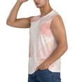 thumbnail image 3 of Daiia Pink Marble Printed Men's Tank Tops,Casual Soft Sleeveless Gym Muscle Shirts Bodybuilding Tee-3X-Large, 3 of 8