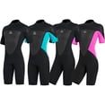 thumbnail image 4 of Greeniant Traje de buceo de alta eficiencia a prueba de frío de una pieza estilo de manga corta transpirable agradable a la piel traje de baño clásico Deportes acuáticos Hombres Negro L Greeniant OD020692-03, 4 of 6