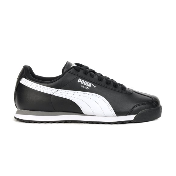 PUMA Men's Roma Basic Black/White/Silver Sneakers<span> - </span>4