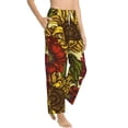 thumbnail image 2 of Sigee Sunflower Print Women's Soft Pajama Pants - Breathable and Comfortable Lounge Sleep Bottoms with Elastic Waistband and Pockets-X-Large, 2 of 9