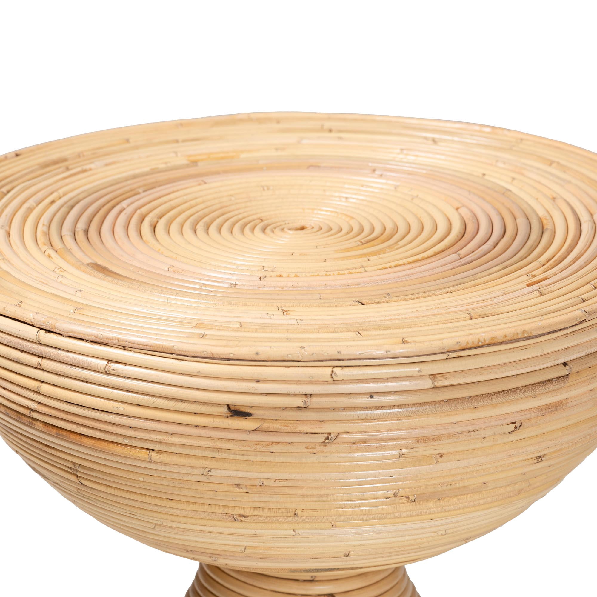 bali & pari  Brookwood Boho End Table, Natural Rattan
