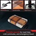 thumbnail image 2 of Stalwart 12V Electric Heated Blanket for Car, Truck, or RV (Orange Plaid), 2 of 8