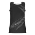 thumbnail image 3 of Gilets pour Hommes pour l'Été Coton Polyester Coupe Ample Décontractée Col Rond Gilet Haut Manches Longues, 3 of 5