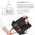 thumbnail image 2 of Lunch Bag Insulated Lunch Box Wide-Open Lunch Tote Bag Large Drinks Holder Durable Nylon Thermal Snacks Organizer for Women Men Adults Work Picnic Hiking Beach Fishing, Black-Square, 2 of 7