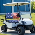 thumbnail image 5 of Pzuqiu Starry Stripes Heart Golf Cart Backrest Bottom Seat Cover Breathable, Comprehensive, Suitable for Outdoor, Fit for Ezgo, 5 of 10