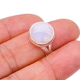 thumbnail image 3 of StarGems&reg; Natural Moonstone Handmade 925 Sterling Silver Ring 6.25 F2579, 3 of 5