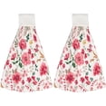 thumbnail image 2 of Hanging Towels 1 Pcs, Dish Towels Various Beautiful Flowers Absorbent Hand Towels with Hanging Loop Washcloth for Bathroom Kitchen, 2 of 6