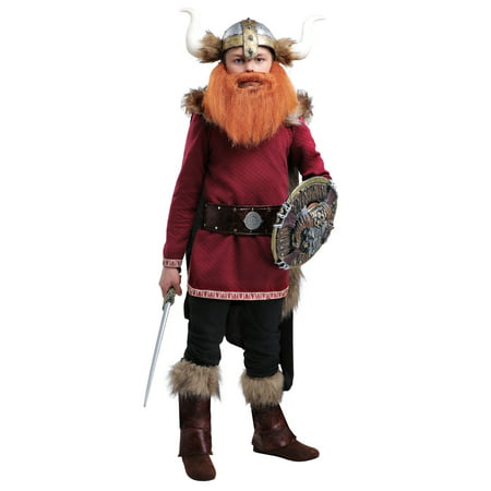 Boy's Burgundy Viking Costume