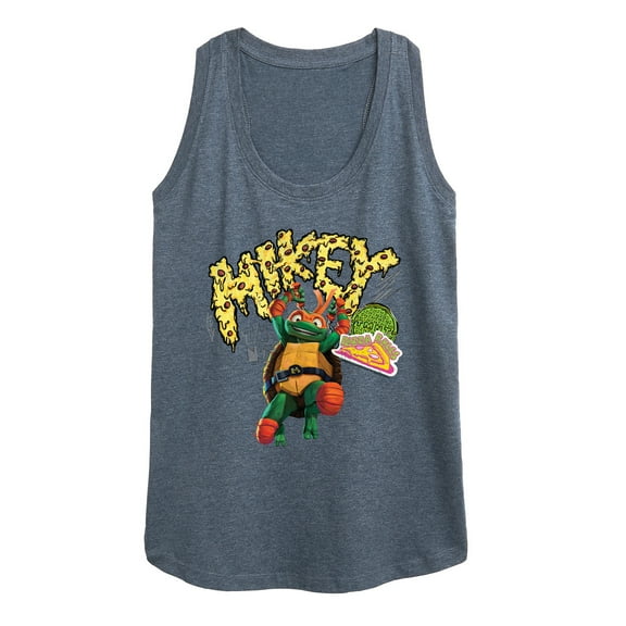 Teenage Mutant Ninja Turtles: Mutant Mayhem - Michelangelo AKA Mikey - Pizza Rules - Women's Racerback Tank Top